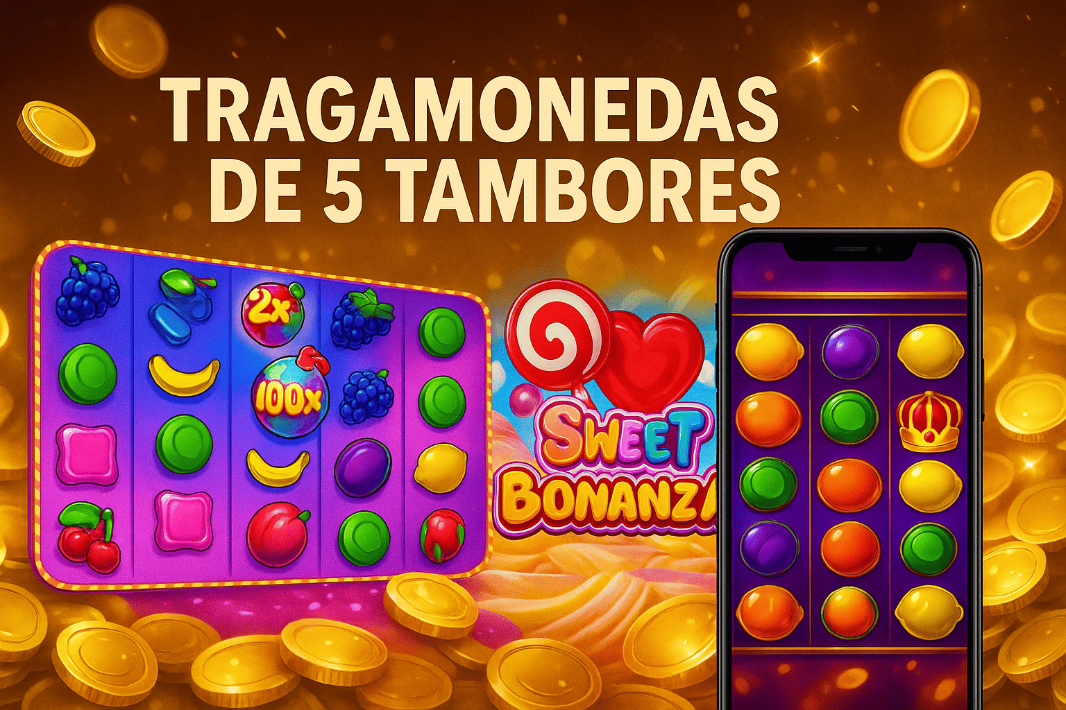 ¿Cómo se gana en las tragaperras de 5 rodillos?