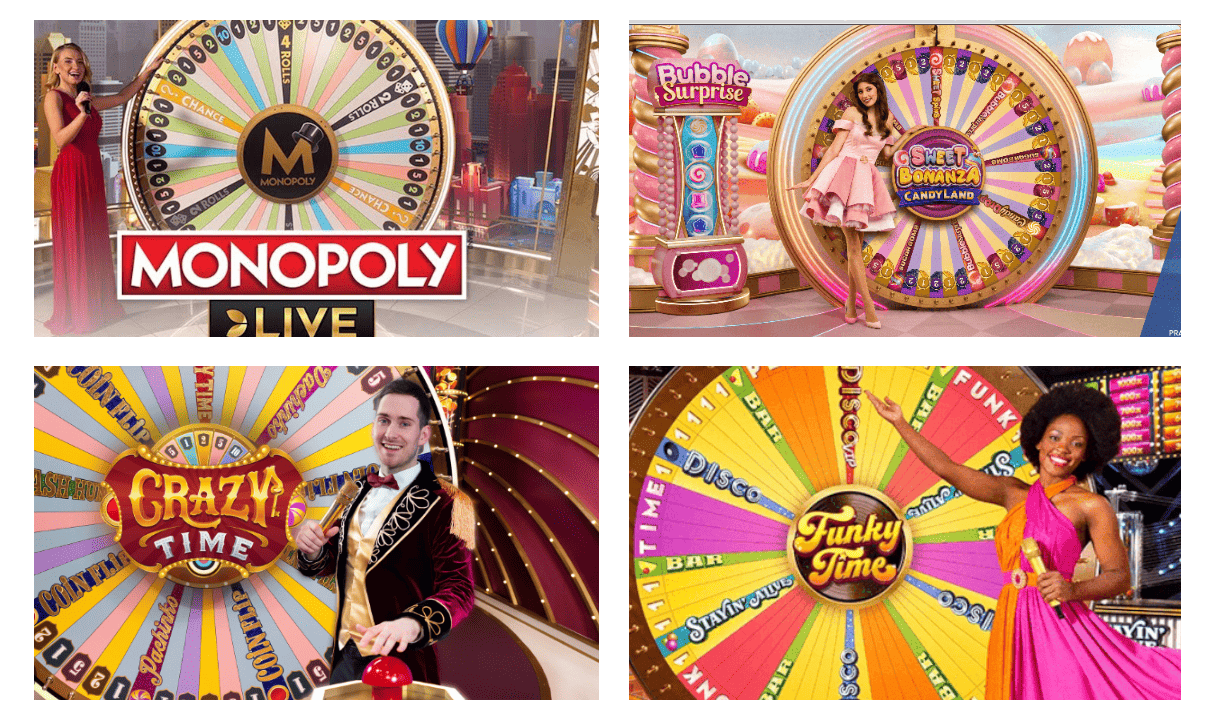 Mejores Game Shows en Casinos en Vivo