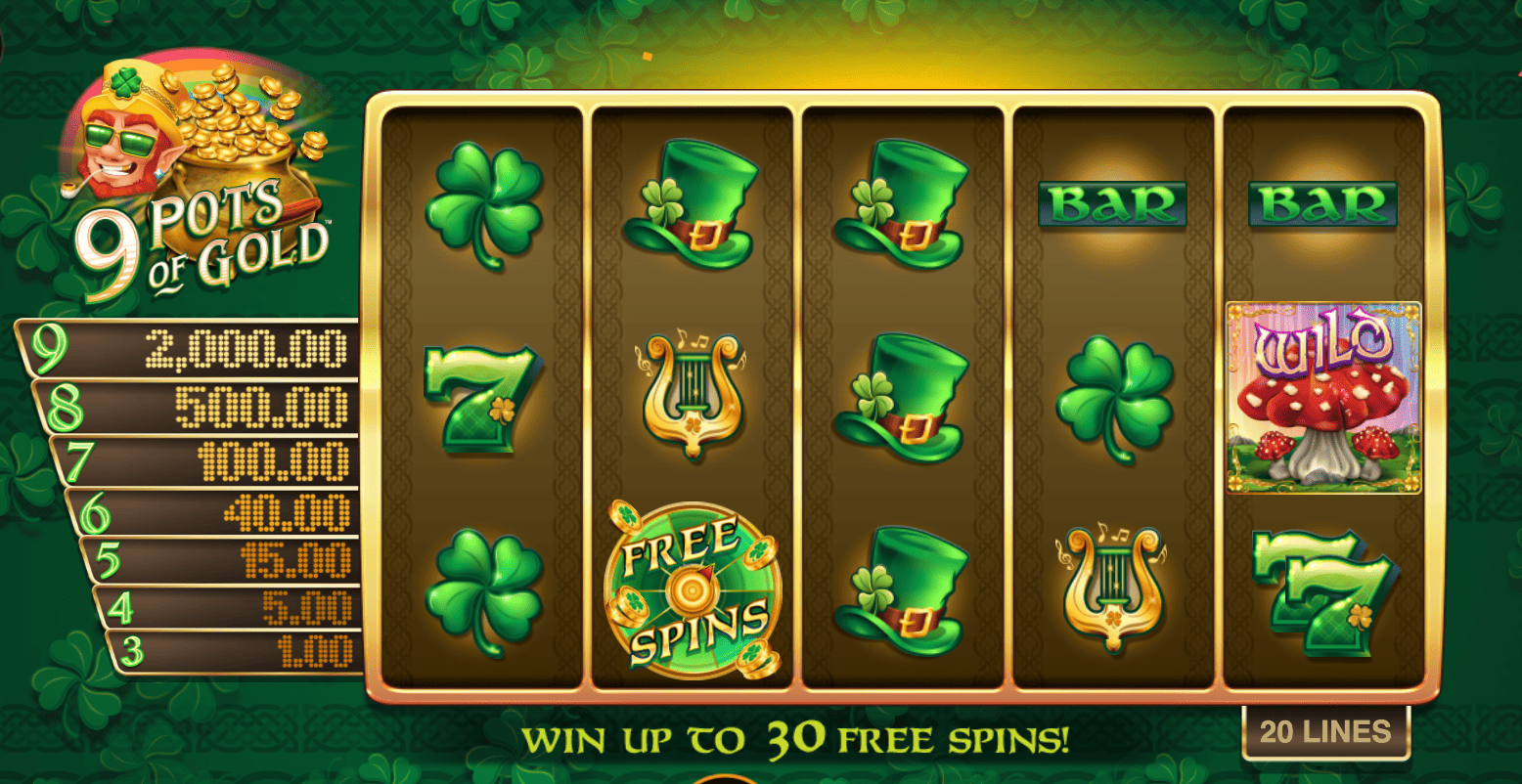 ¿Puedo jugar 9 Pots of Gold gratis antes de apostar dinero real?