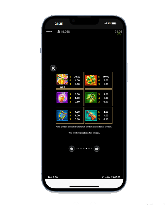 Versión Móvil de Action Boost 3 Lucky Rainbows