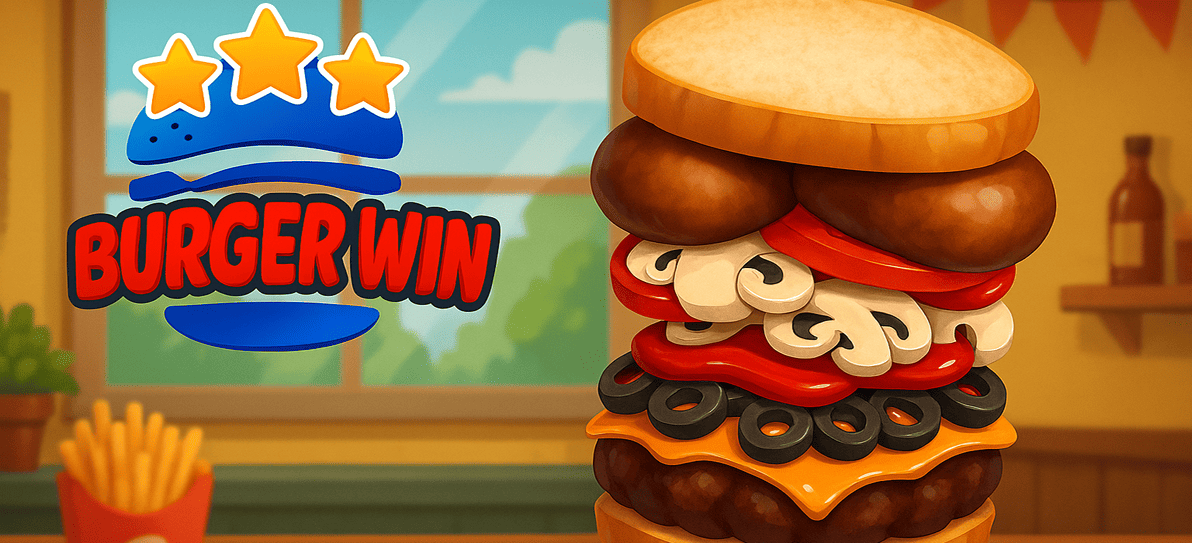 Reseña del juego Burger Win: ¡Apila ingredientes y gana!-image