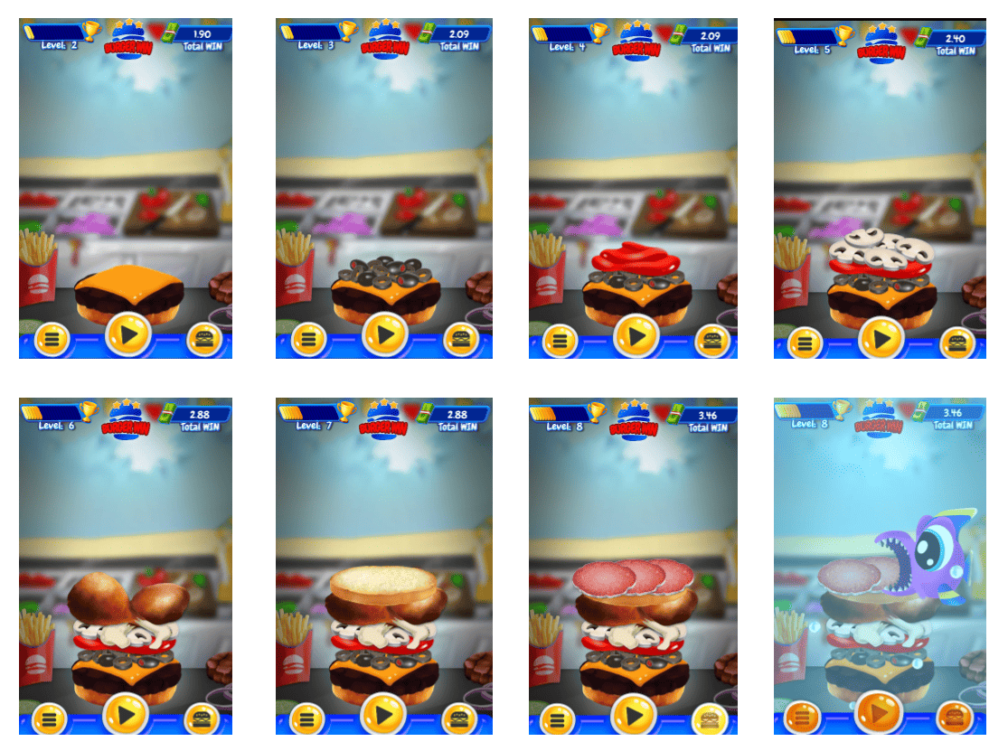 Mecánicas del Burger Win