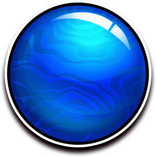 Pelota azul - symbol - Joker's Jewels