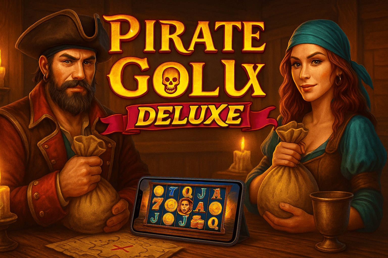 Pirate Gold Deluxe Slot –Compatibilidad Móvil 