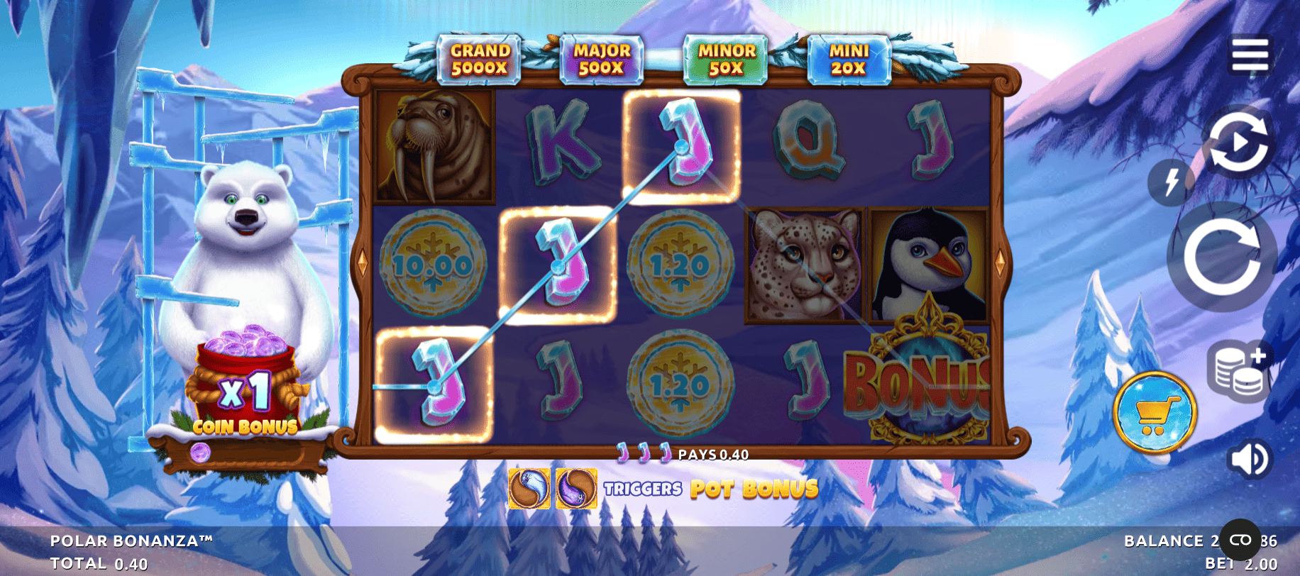 Descripción general de la tragamonedas Polar Bonanza