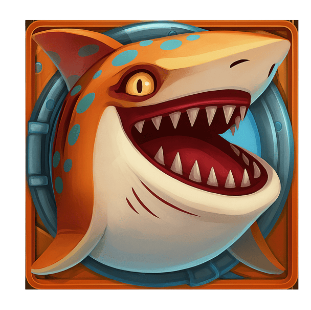 Tiburón naranja - symbol - Razor Shark