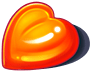 corazon-naranja -symbol - Sugar Rush 1000