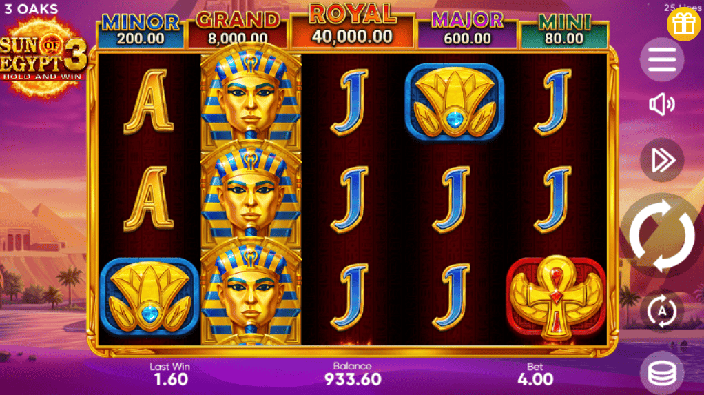¿Cómo funciona Sun of Egypt 3?