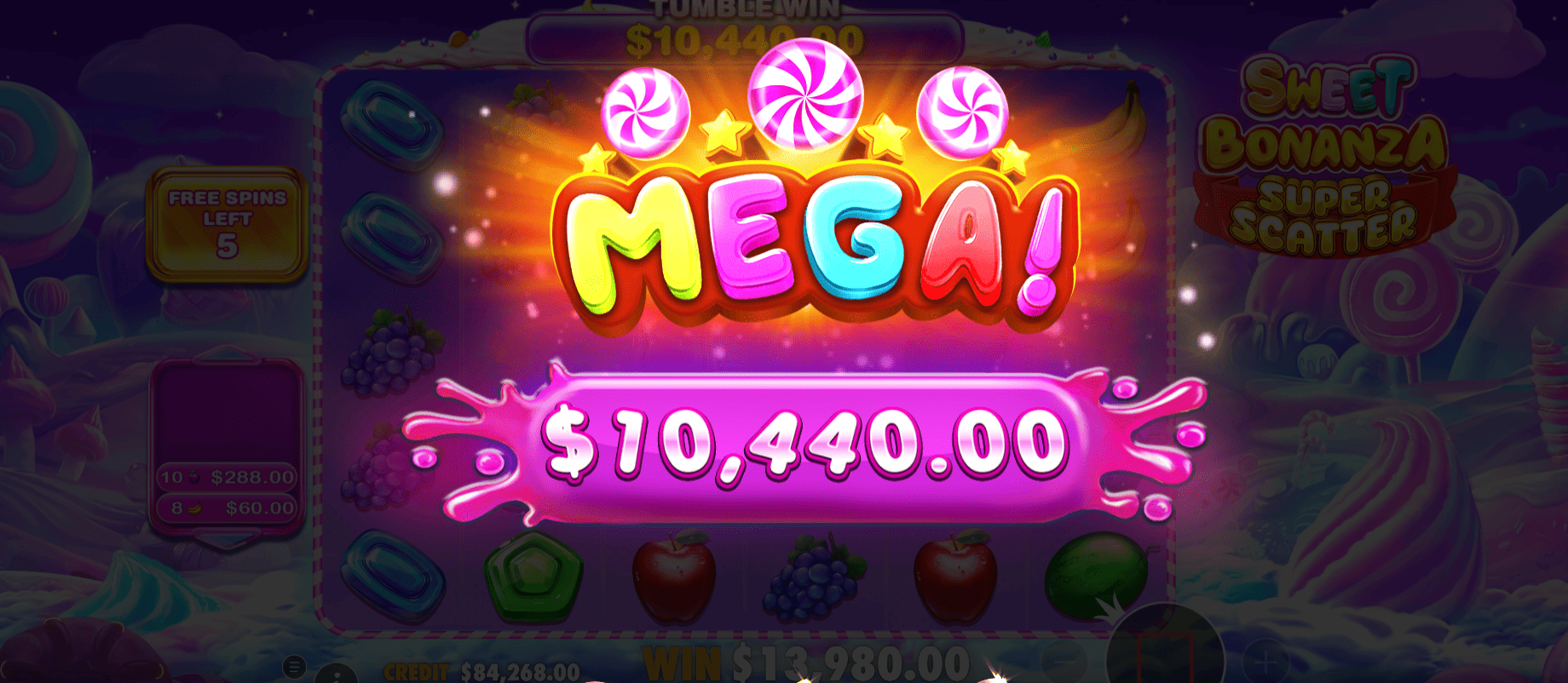 Demo Sweet Bonanza Super Scatter 