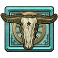 Calavera de animal - symbol - Wanted Dead or a Wild